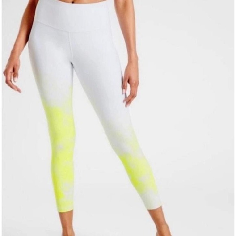 Athleta Elation Mineral 7 8 Tight Leggings Womens Size Small‎ Ombre Fiber Optic
